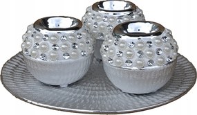 Dekoratív Patera Gyertyatartó Szett