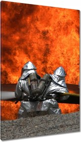 Festmények 80x120 Tűzoltók akcióban
