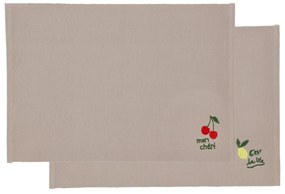 Pamut tányéralátét szett 2 db-os 33x48 cm Bistro – Södahl