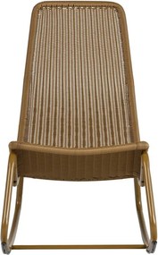 Okkersárga műrattan kerti fotel Tom – WOOOD