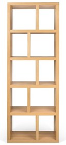 Natúr színű könyvespolc tölgyfa dekorral 70x198 cm Berlin – TemaHome