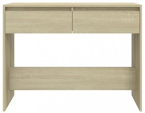 sonoma tölgy színű szerelt fa dohányzóasztal 100x35x76,5 cm
