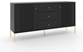 Komód Fekete/Arany Színben. ISEO IS03