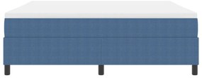 Box Spring Ágy matraccal Kék Super King Velúr Szövet