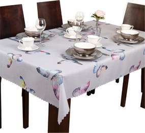 Abrosz foltálló egész évben 120x160 Lengyel pillangók szürke alapon Nr26