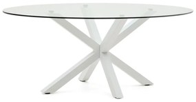 Étkezőasztal üveg asztallappal 100x200 cm Argo – Kave Home