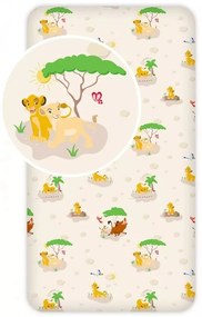 Disney Az Oroszlánkirály Trees gumis lepedő 90x200 cm