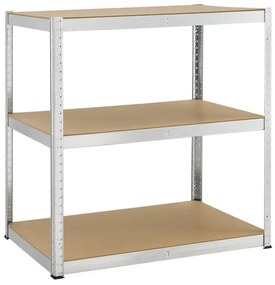 Juskys Polc 200x100x60 cm - ezüst