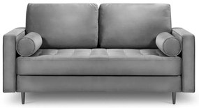 Santo világosszürke bársonykanapé, 174 cm - Milo Casa