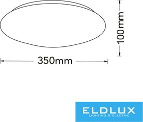 UNIVERSO mennyezeti lámpa 36w 3240lm CCT 350×100mm fehér