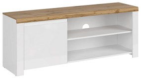 VILGO 1D160 TV-asztal, fényes fehér