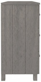 HAMAR világosszürke tömör fenyőfa tálalószekrény 113x40x80 cm
