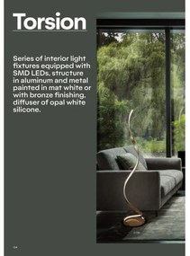 Redo 01-1797 - Fényerőszabályozható LED állólámpa TORSION LED/24W/230V fehér