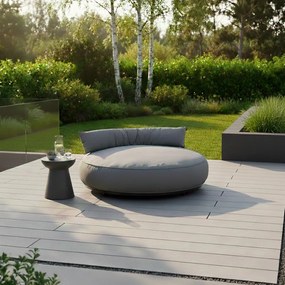 Szürke párnázott kerti napozóágy Emma – Hartman