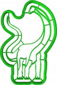 Foremka Lyukasztó Dinoszaurusz keksz- és mézeskalács kiszúró Diplodok 11cm