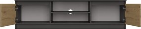 Aldabra RTV140 TV állvány, 140x36x40 cm, antracit-tölgy
