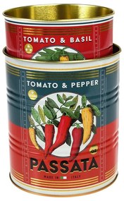 Dekoratív ón tárolódoboz szett 2 db-os ø 11x13 cm Passata – Rex London