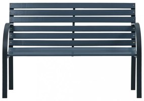 Szürke kerti fapad 120 cm