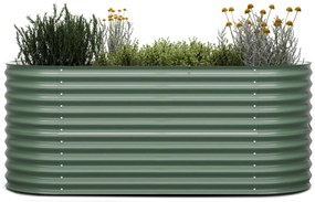 High Grow, magaságyás, 200 x 80 x 100 cm, hullámos acéllemezből, egyszerű összeszerelés, rozsda- és fagyálló