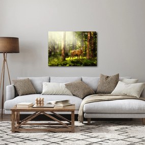 Kép egy szarvas az erdőben (70x50 cm)