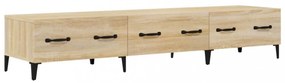 sonoma tölgy színű szerelt fa fali TV-szekrény 150x34,5x30 cm