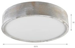 Brilagi - PINO mennyezeti lámpa 2xE27/15W/230V fenyő/ezüst, átm. 37,5 cm