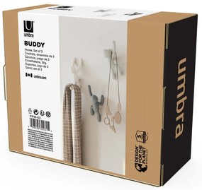 Fali műanyag akasztó szett 3 db-os Buddy – Umbra