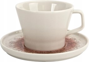 Porcelán csésze 225 ml csészealj Sol