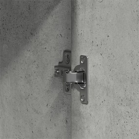 szekrény beton szürke 55x25x189 cm mérnökelt fa