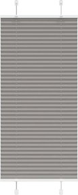 vidaXL pliszírozott redőny antracit 55x100 cm szövetszélesség 54,4 cm