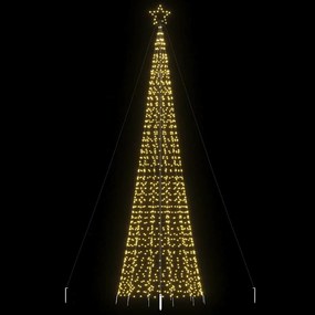 meleg fehér LED karácsonyfa tüskékkel 1534 LED 500 cm