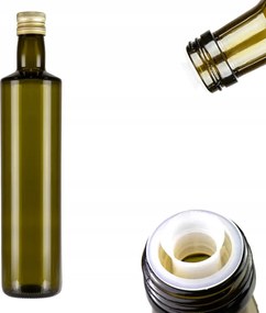 Dorica 750 ml-es Olívaolajos kulacs olajadagolóval sötét üveg 0,7l