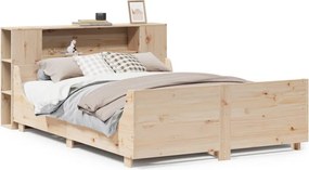 vidaXL tömör fenyőfa ágy matrac nélkül 140 x 190 cm