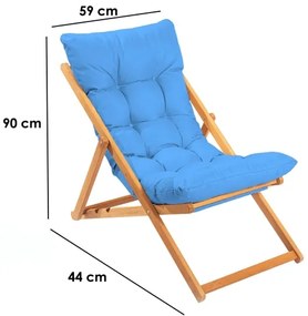 Kerti napozóágy kék/bükk