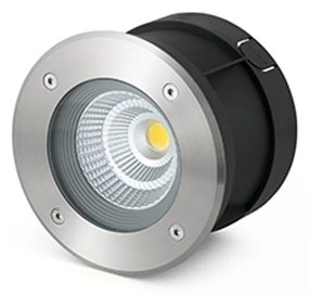 FARO SURIA-12 kültéri beépíthető lámpa, rozsdamentes acél (inox), 3000K melegfehér, beépített LED, 12W, IP67, 70589