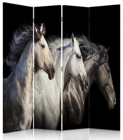 Gario Paraván Három ló Méret: 145 x 170 cm, Kivitelezés: Klasszikus paraván