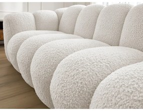 Fehér buklé kanapé 232 cm Hippolyte – Bobochic Paris