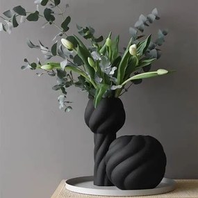 Twist Ball váza, 20 cm, hímes - COOEE