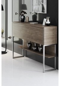 Komód Luxe - Silver, Walnut
