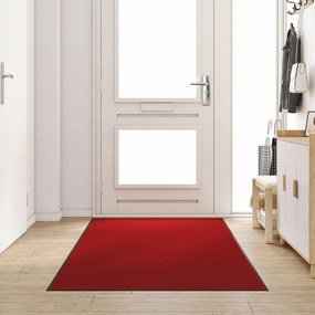 Téglalap Alakú Ajtószőnyeg Piros 120x250 cm