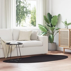 Területszőnyeg Fekete 100x200 cm Poliészter Csúszásmentes