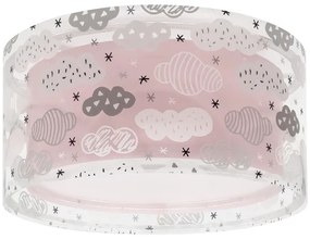 Dalber 41416S - Gyermek mennyezeti lámpa CLOUDS 2xE27/60W/230V rózsaszín