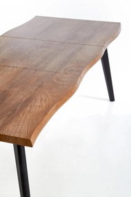 Dickson Bővíthető Étkezőasztal 150-210cm Natúr tölgy - Fekete