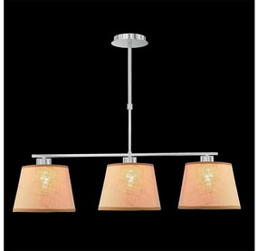 LUXERA 18066 - COMBO csillár 3xE27/60W bézs