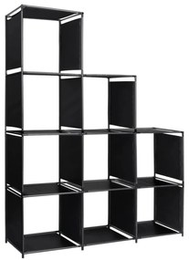 Szövet lépcsős díszpolc 130 x 45 x 170 cm