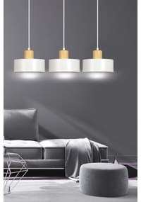 Csillár zsinóron TORIN 3xE27/15W/230V fehér