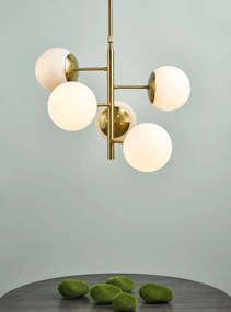 Dar lighting glamour modern függeszték bombazine sárgaréz opál darbom0535