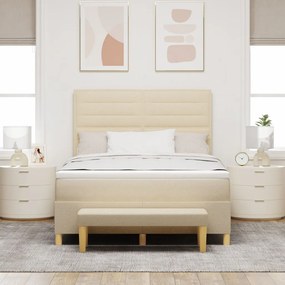 Boxspring Ágy Matraccal és Pad Krisztály 160x200 cm Szövet