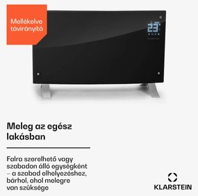 Klarstein Bornholm Curved Ambient, konvektor, 1000/2000 W, fekete