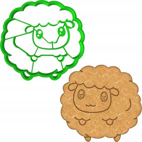 Húsvéti Forma Mézeskalács lyukasztó Húsvéti Bárány 8cm